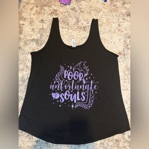 District Black Tank Top with Purple 'Poor Unfortunate Souls' Graphic